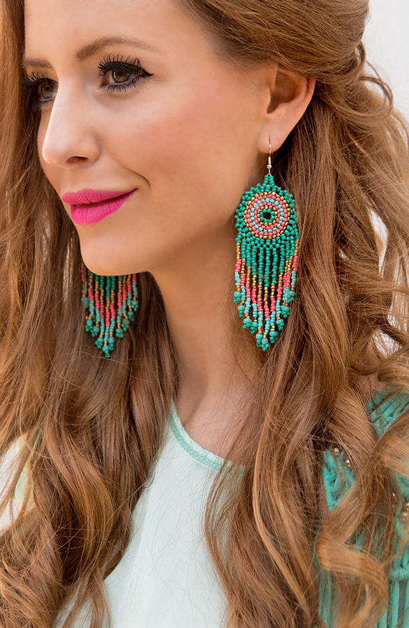 Las Dalias Fringe Oorbellen – shoparchief, foto 2