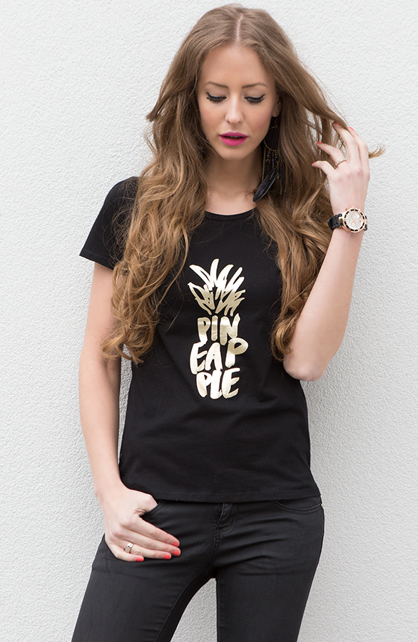 Pineapple It Shirt 2.0 Black – shoparchief, foto 2