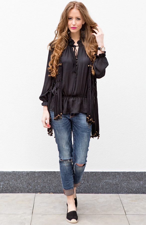 Fringe Ibiza Gilet Black – shoparchief, foto 5