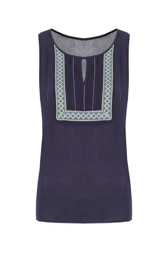 Aztec Square Top Navy – shoparchief
