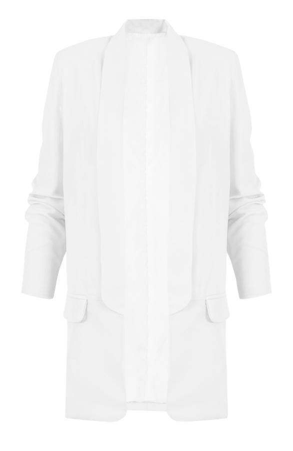 Boyfriend Blazer White – shoparchief