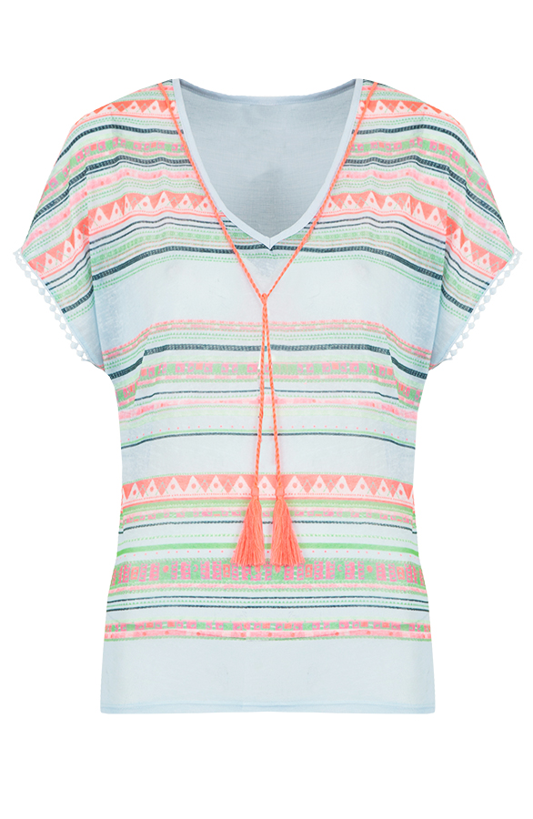 Egyptian Aztec Tuniek Blue – shoparchief