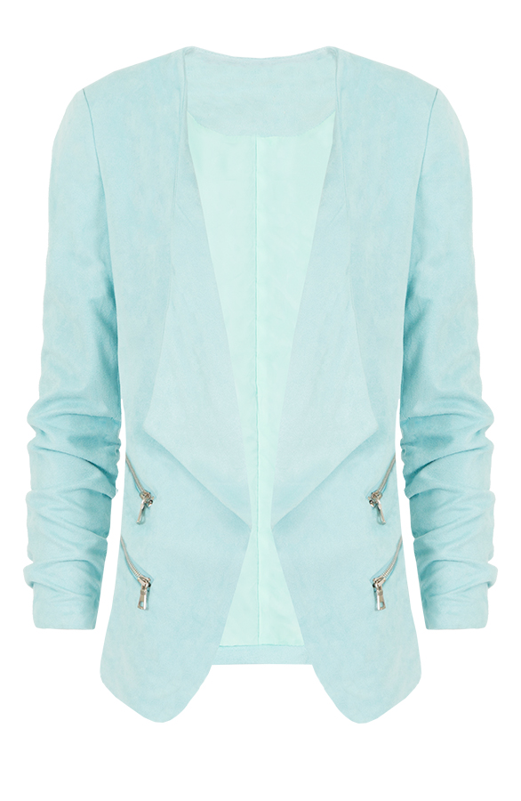 Most Wanted Suede Blazer Ice Blue – shoparchief