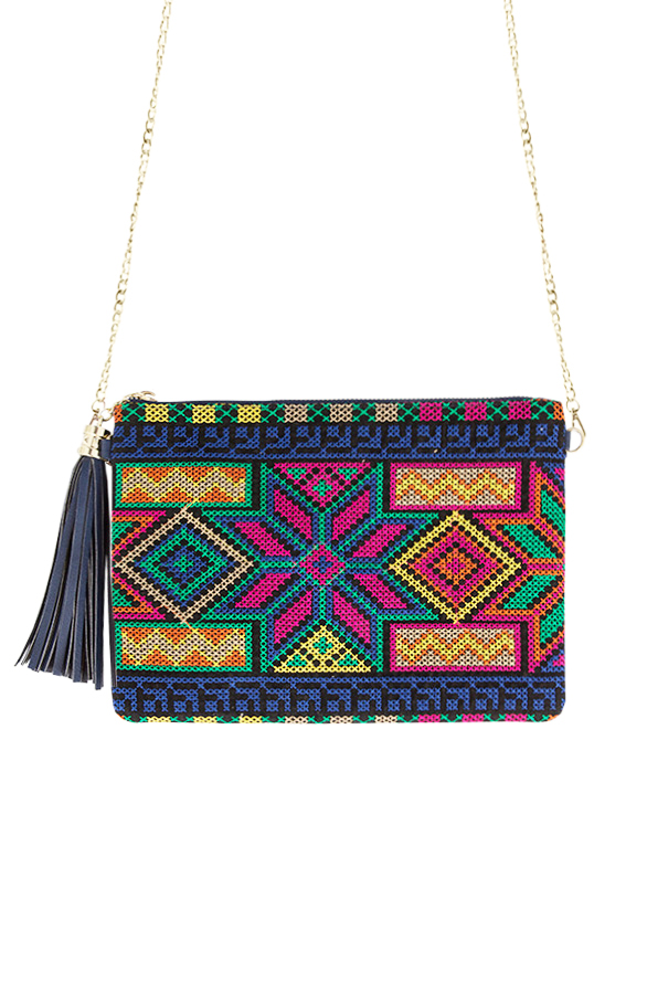 Neon Tassel Clutch – shoparchief