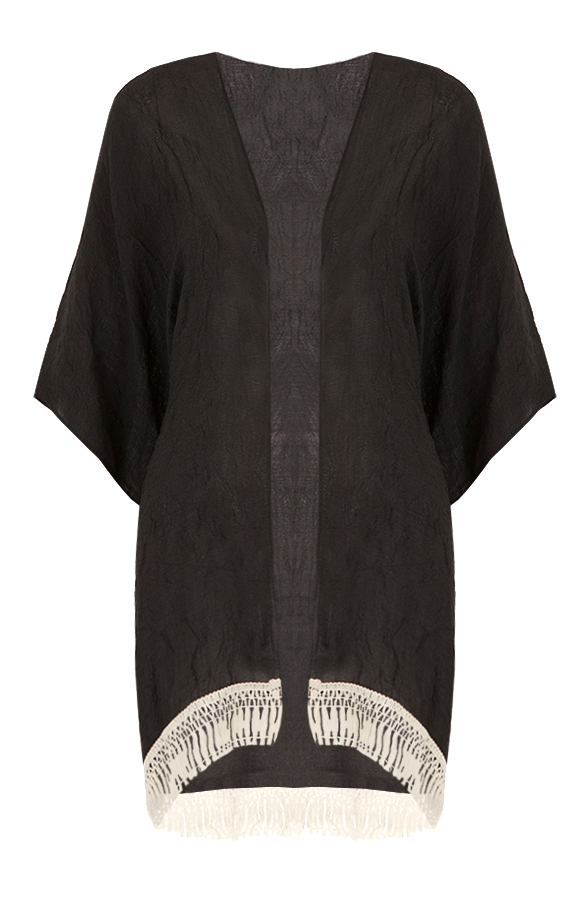 See Through Poncho Black – shoparchief