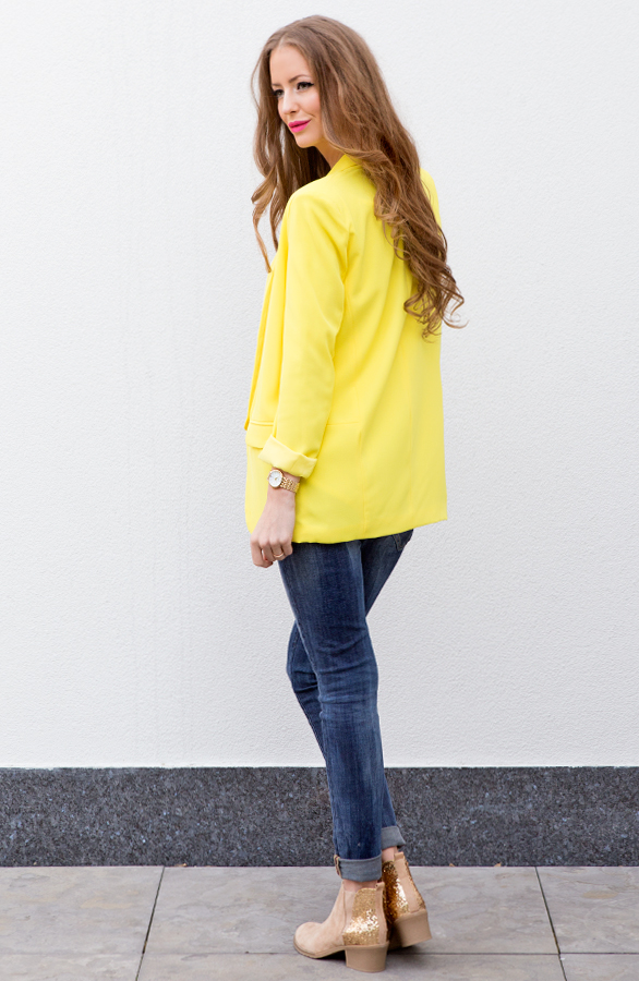 Boyfriend Blazer Yellow – shoparchief, foto 4