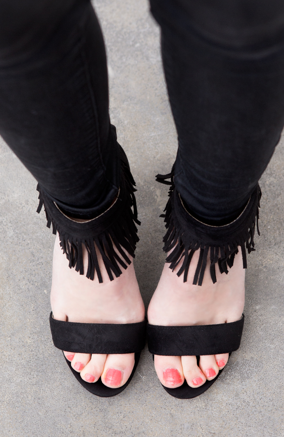 Fringe Heels Black – shoparchief, foto 4