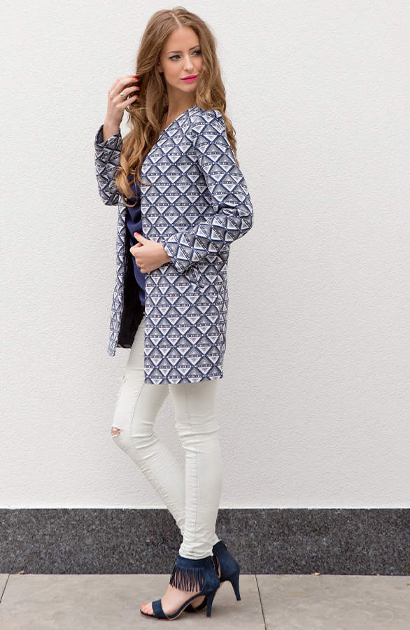 Aztec Cotton Jacket Blue 2.0 – shoparchief, foto 6