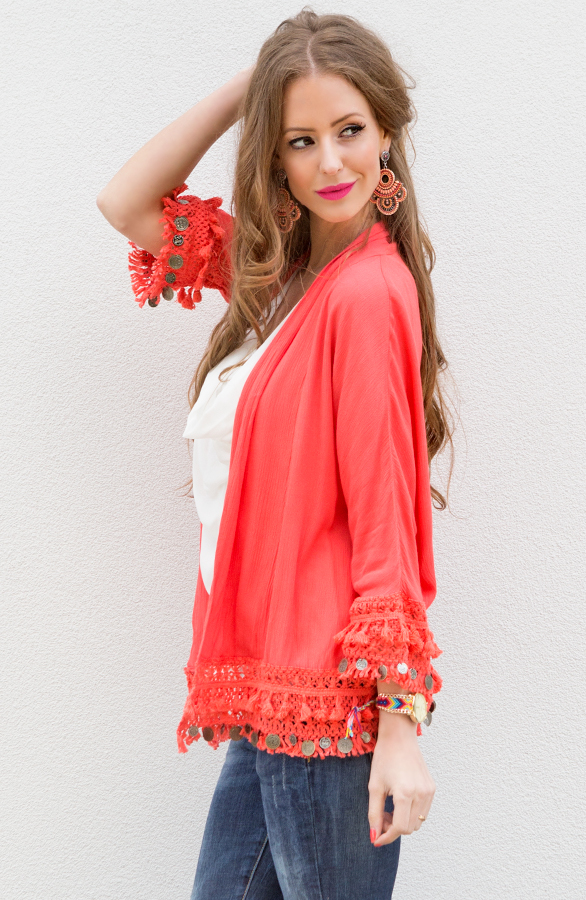Coins Cardigan 2.0 Coral – shoparchief, foto 2
