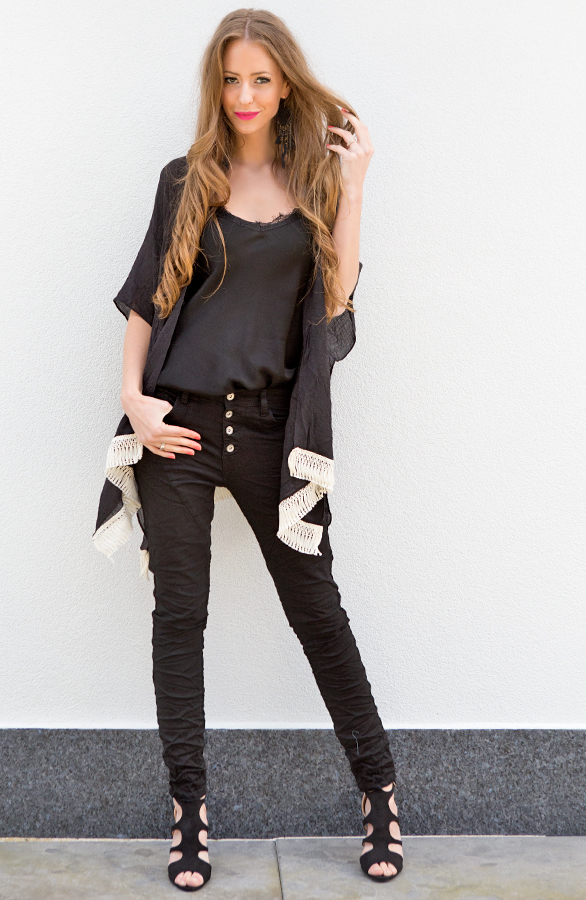 See Through Poncho Black – shoparchief, foto 7