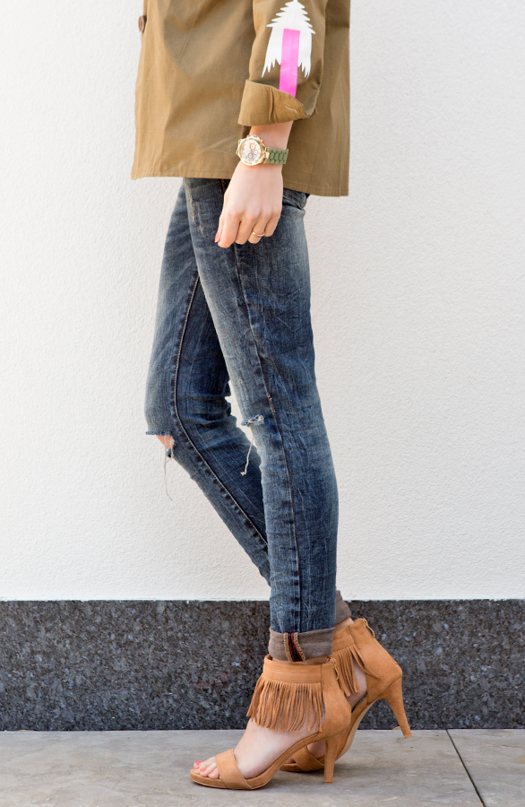 Fringe Heels Camel – shoparchief, foto 3