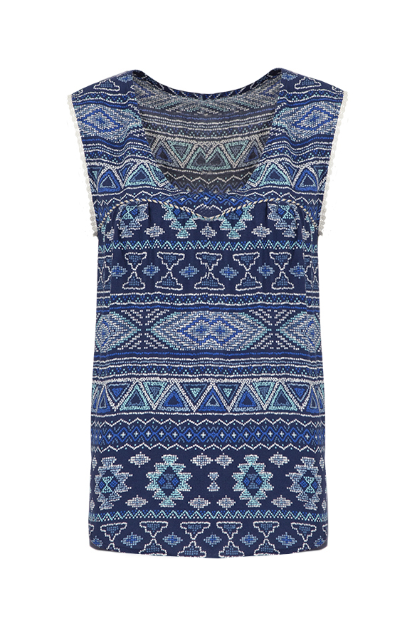 Aztec Top Blue Ocean – shoparchief