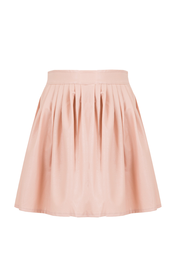 Circle Leather Skirt Pink – shoparchief