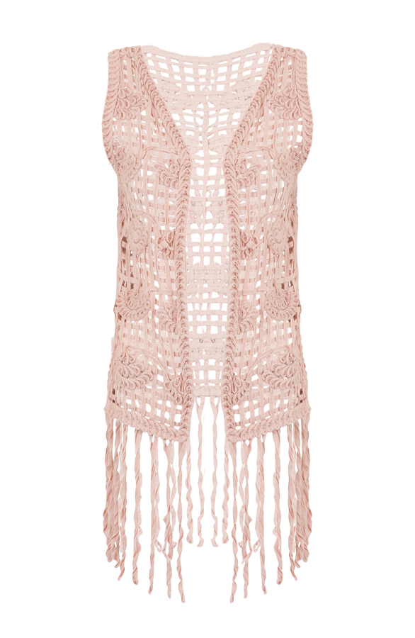 Crochet Gilet Pink – shoparchief