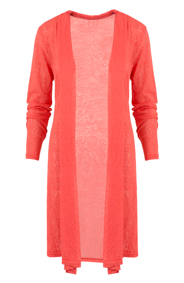 Long Cardigan Lover Coral – shoparchief