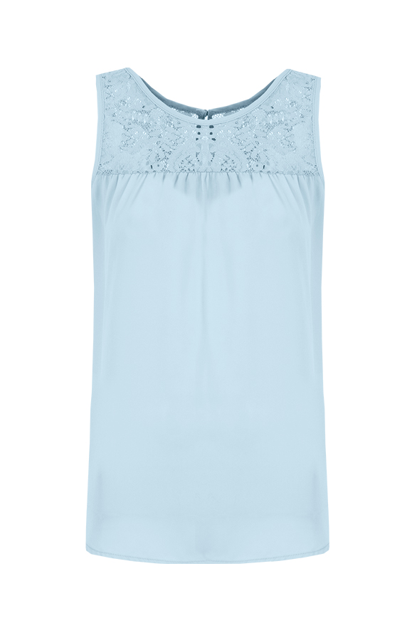Wanted Top Lace Baby Blue – shoparchief