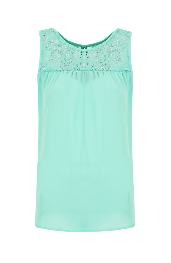 Wanted Top Lace Turquoise – shoparchief