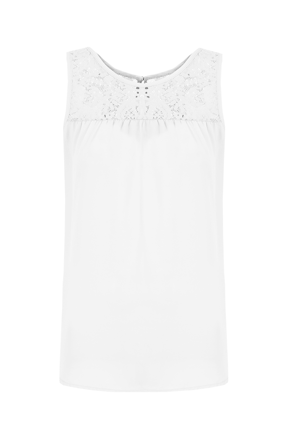 Wanted Top Lace White – shoparchief