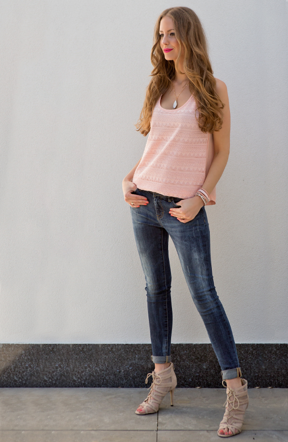 Perfect Crochet Top Roze – shoparchief, foto 3