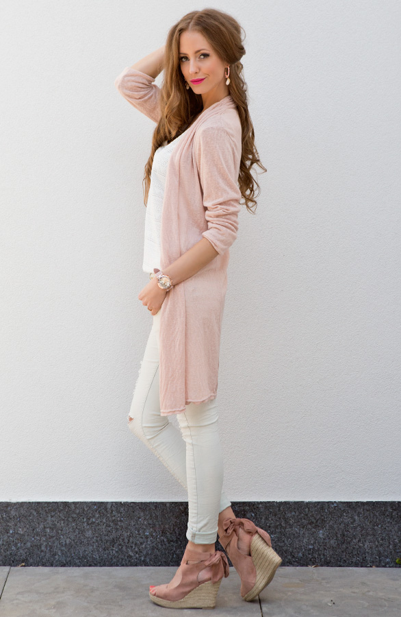 Long Cardigan Lover Pink – shoparchief, foto 3
