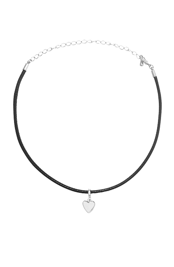 Choker Ketting Hart Zilver – shoparchief