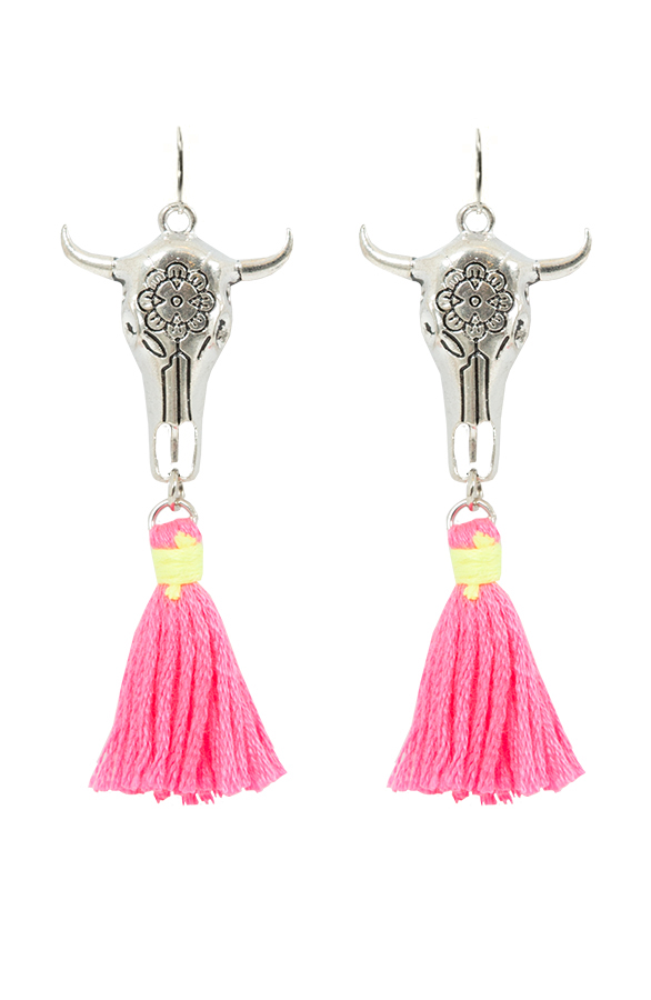 Ibiza Buffalo Oorbellen Pink – shoparchief