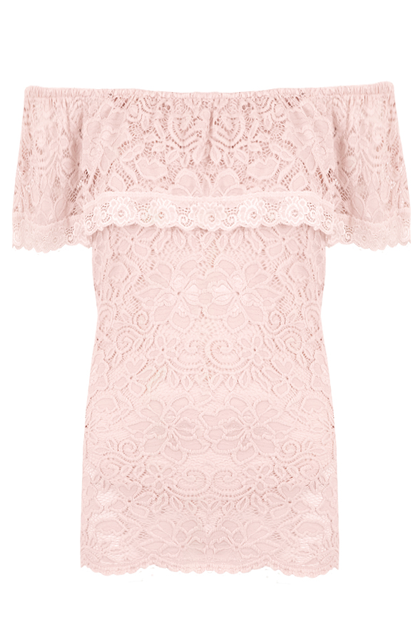 Lace Lady Top Pink – shoparchief