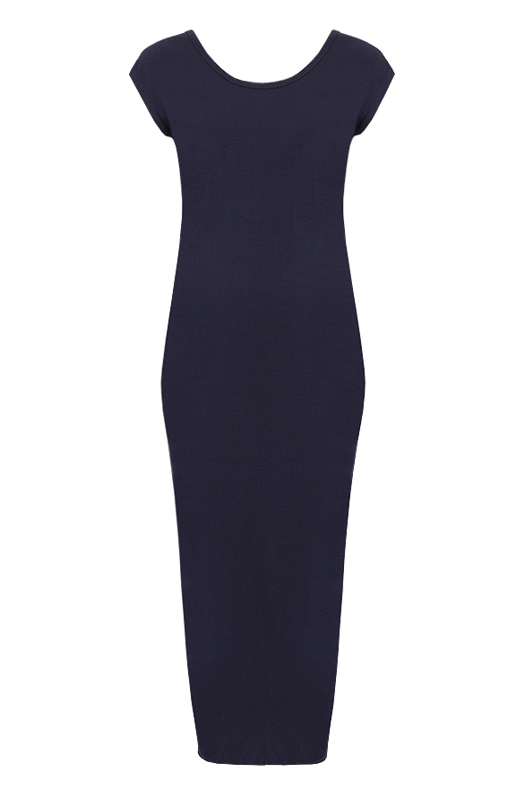Pencil Split Dress Navy – shoparchief