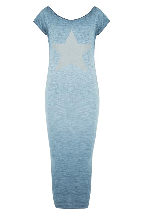Pencil Star Dress Blue – shoparchief