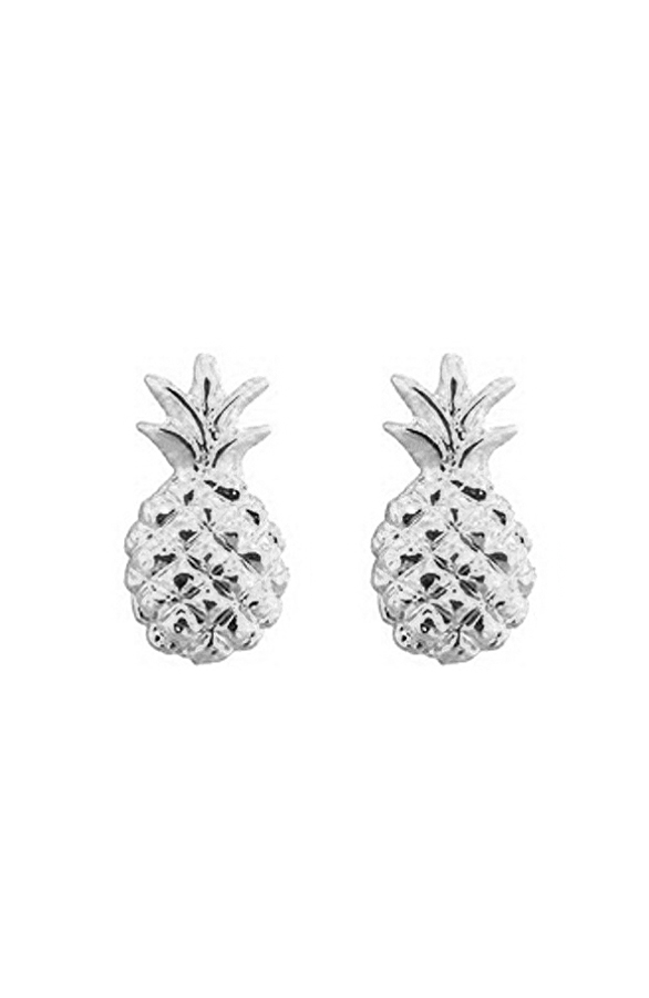 Pineapple Oorbellen Silver – shoparchief