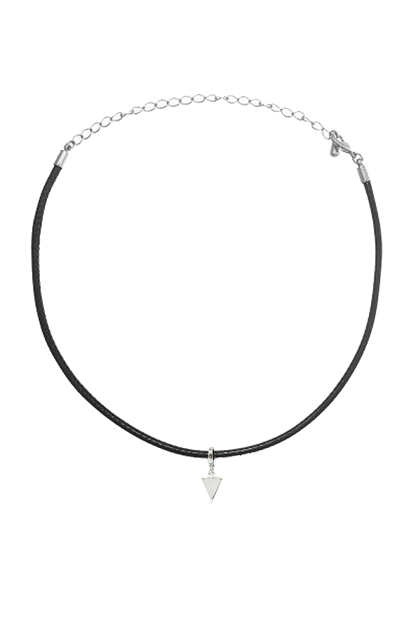 Choker Ketting Triangel Zilver – shoparchief