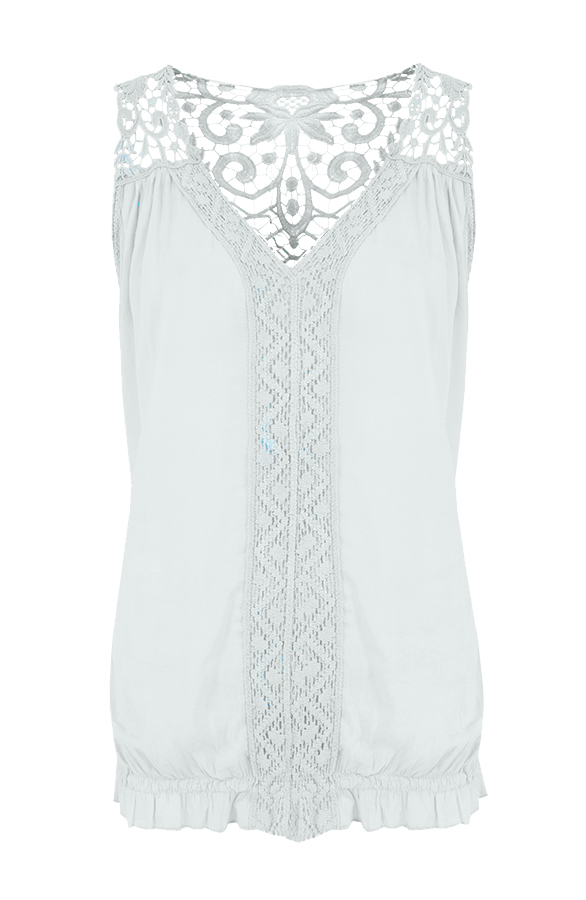 Breeze Lace Top Ice Grey – shoparchief