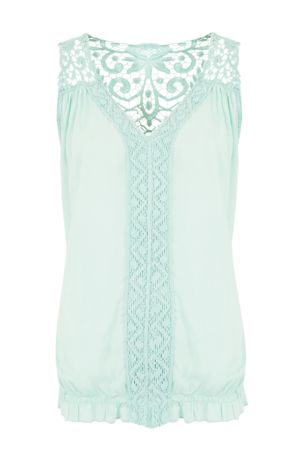 Breeze Lace Top Mint – shoparchief
