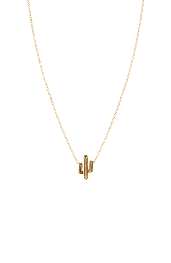 Cactus Necklace Gold – shoparchief