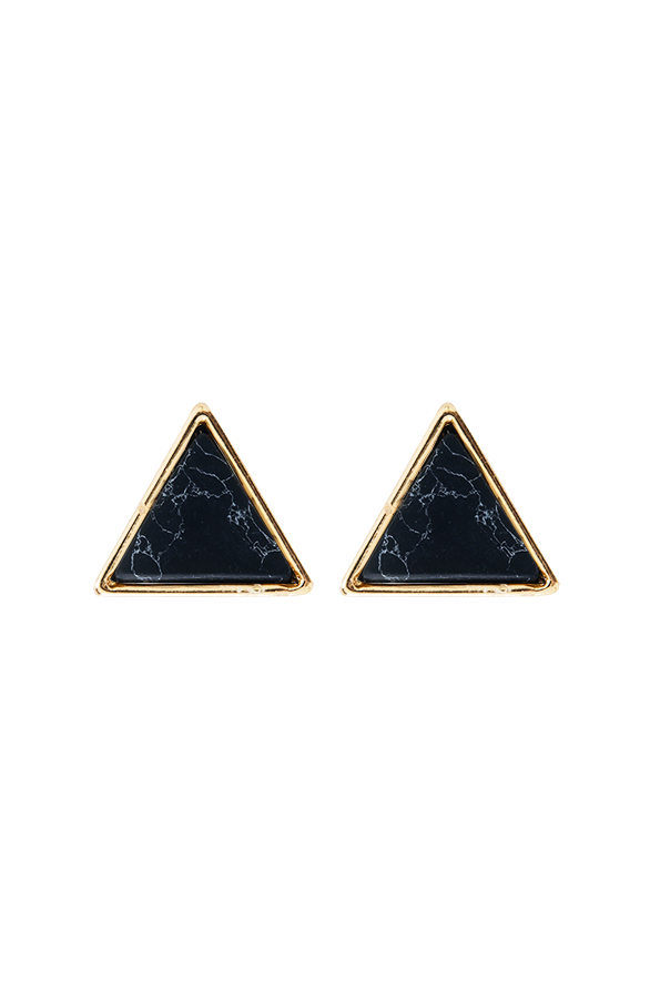 Marble Black Oorbellen – shoparchief