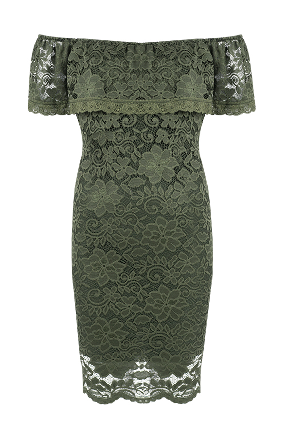 Pretty Lace Kleid Armeegrün, Shoparchiv