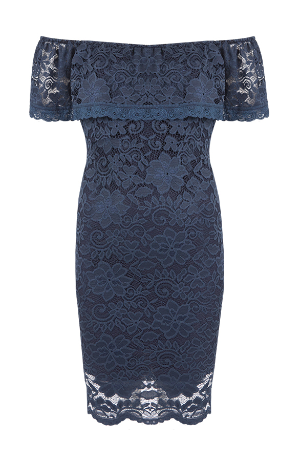 Pretty Lace Dress Navy – shoparchief