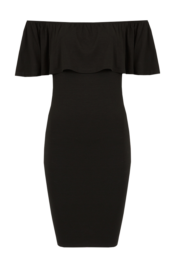 Ruches Dress Black – shoparchief