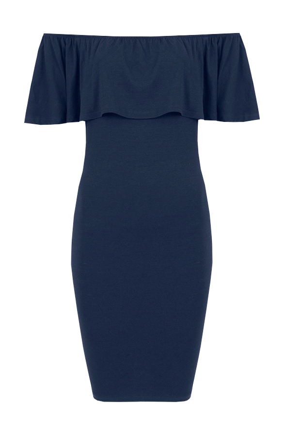 Ruches Dress Navy – shoparchief