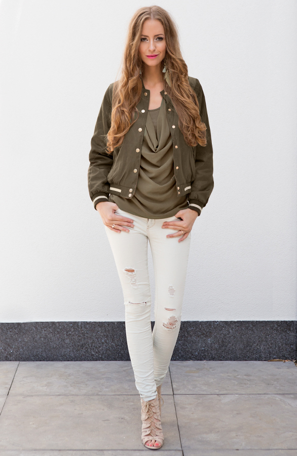 Limited Edition Bomber Jacket Army – shoparchief, foto 4