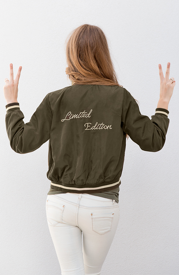 Limited Edition Bomber Jacket Army – shoparchief
