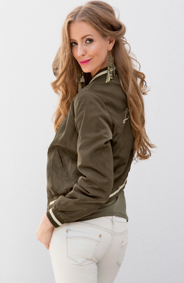 Limited Edition Bomber Jacket Army – shoparchief, foto 3