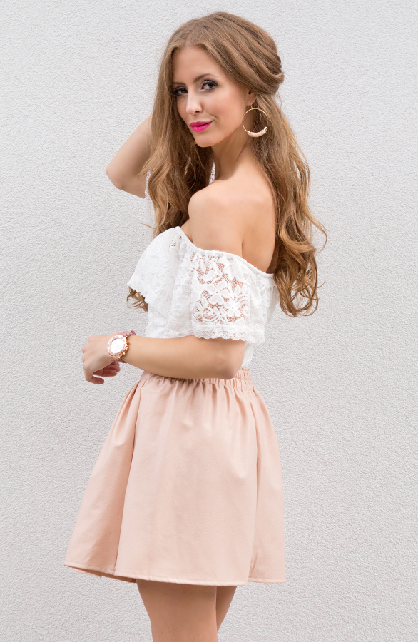Lace Lady Top Creme – shoparchief, foto 5