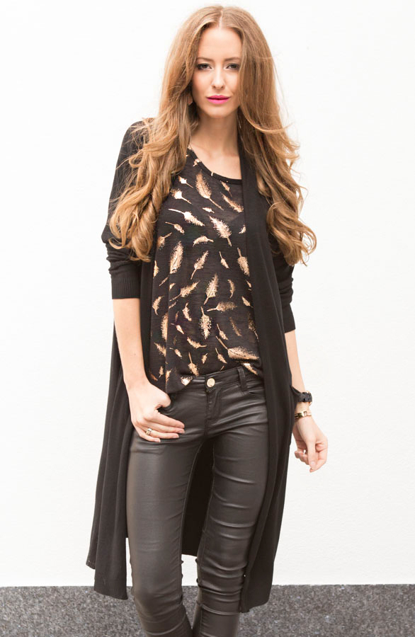 Veren Top Metallic Zwart – shoparchief, foto 3