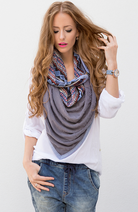 Luxury Aztec Sjaal Grey – shoparchief, foto 2