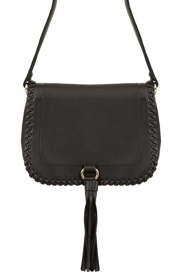 Braided Tassel Bag Black – shoparchief