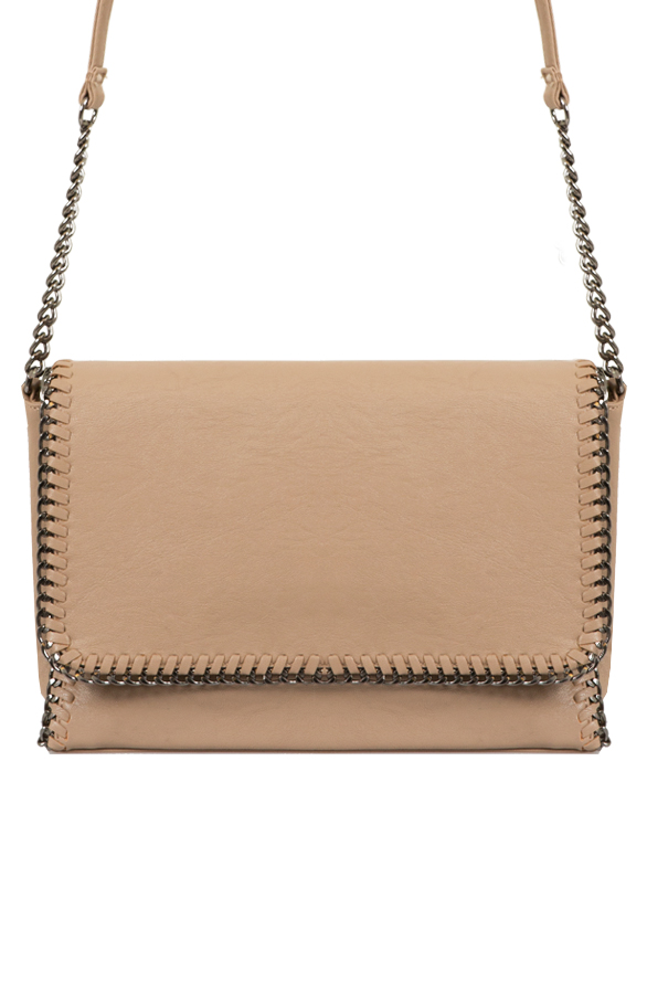 Chain Clutch Taupe – shoparchief