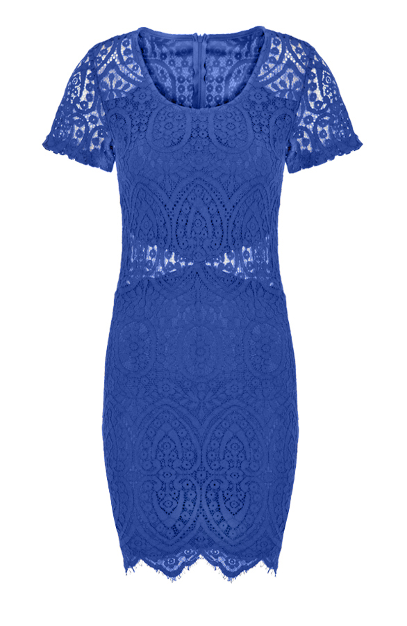 Cut Out Lace Dress Navy – shoparchief