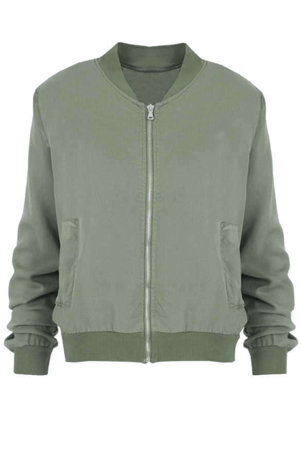 Denim Bomber Jacket Army – shoparchief