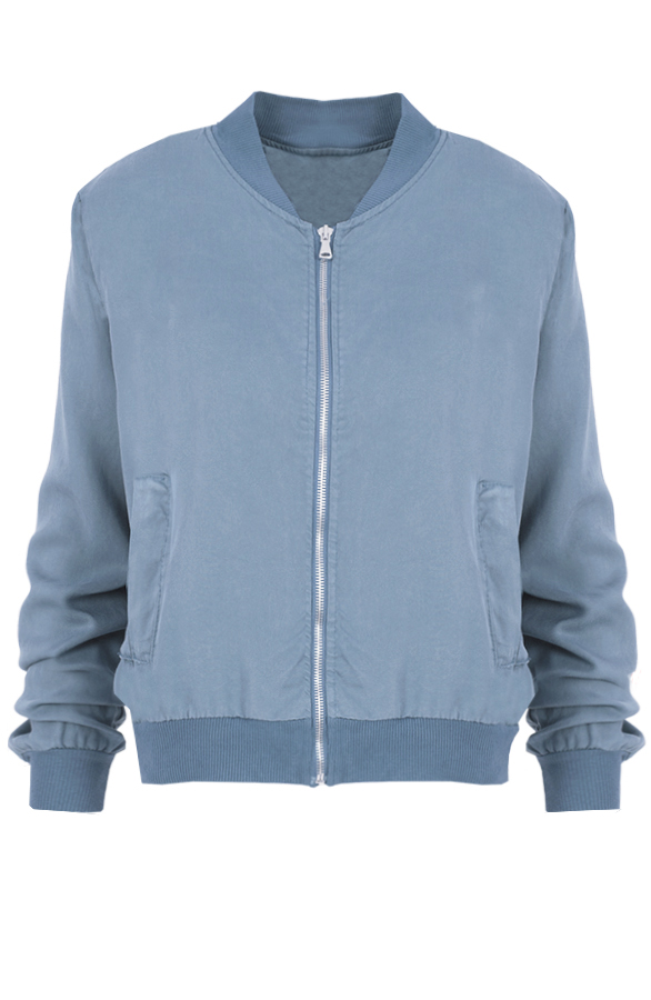 Denim Bomber Jacket Jeans Blue – shoparchief
